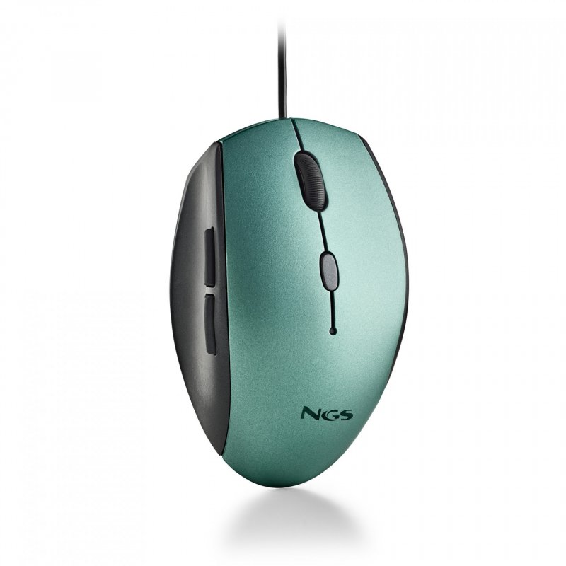 Souris filaire NGS Moth (Noir/Vert)