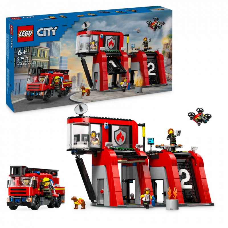 60414 LEGO City Fire Station with Fire Truck