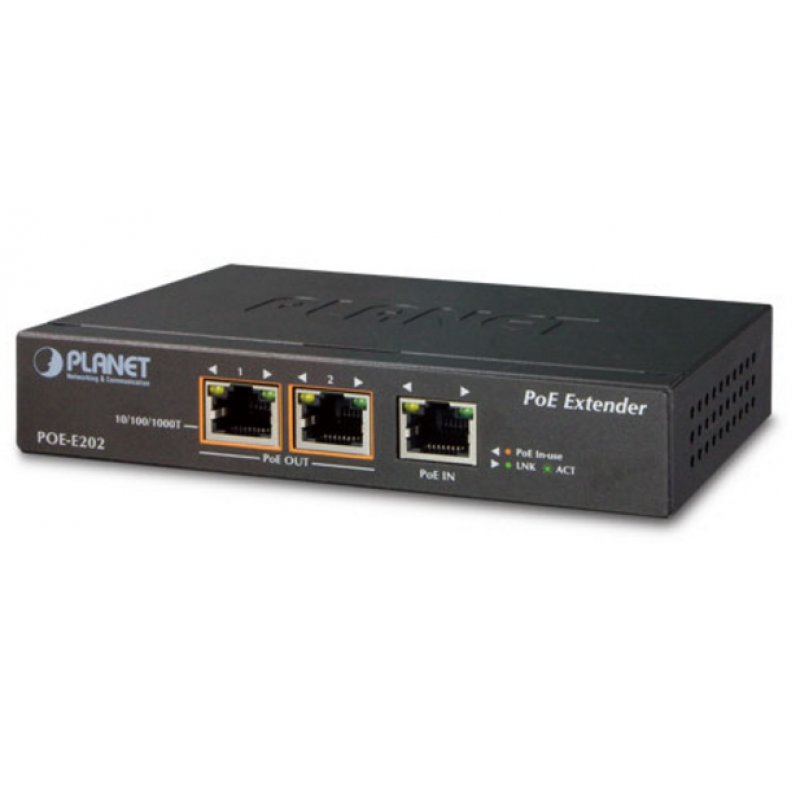 1-Port 30W poe to 2-Port 802.3af/at gigabit poe