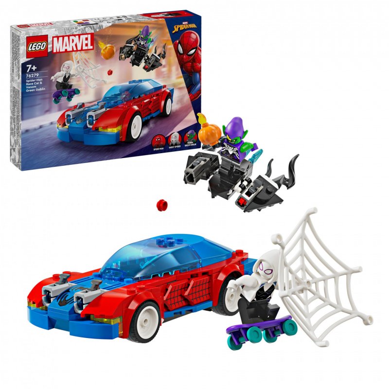 76279 Marvel Super Heroes Spider-Mans Rennauto & Venom Green Goblin