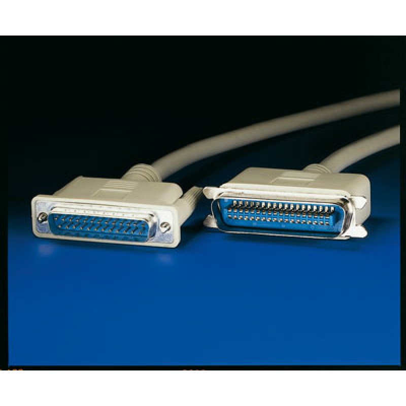 ROLINE Câble parallèle d'imprimante DB25 M - Centr.36 M 9,0m