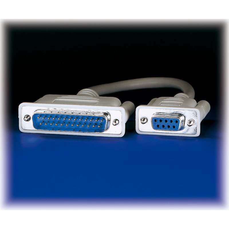 ROLINE Câble de modem, DB9-DB25, F/M, 6m