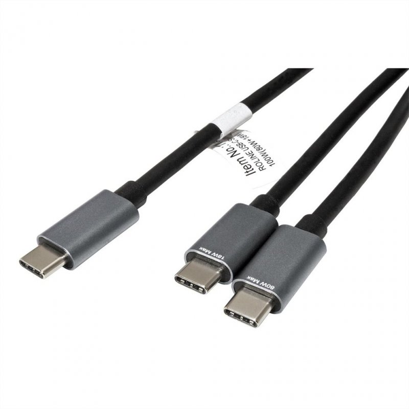ROLINE 11028308 USB cable 1.85 m USB 2.0 USB C 2 x USB C Black