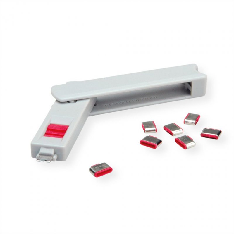 ROLINE 11.02.8333 bloqueur de port Clé de bloqueur de port USB Type-C Gris 1 pièce(s)