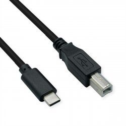 ROLINE 11028337 USB cable 3 m USB 2.0 USB C USB B Black