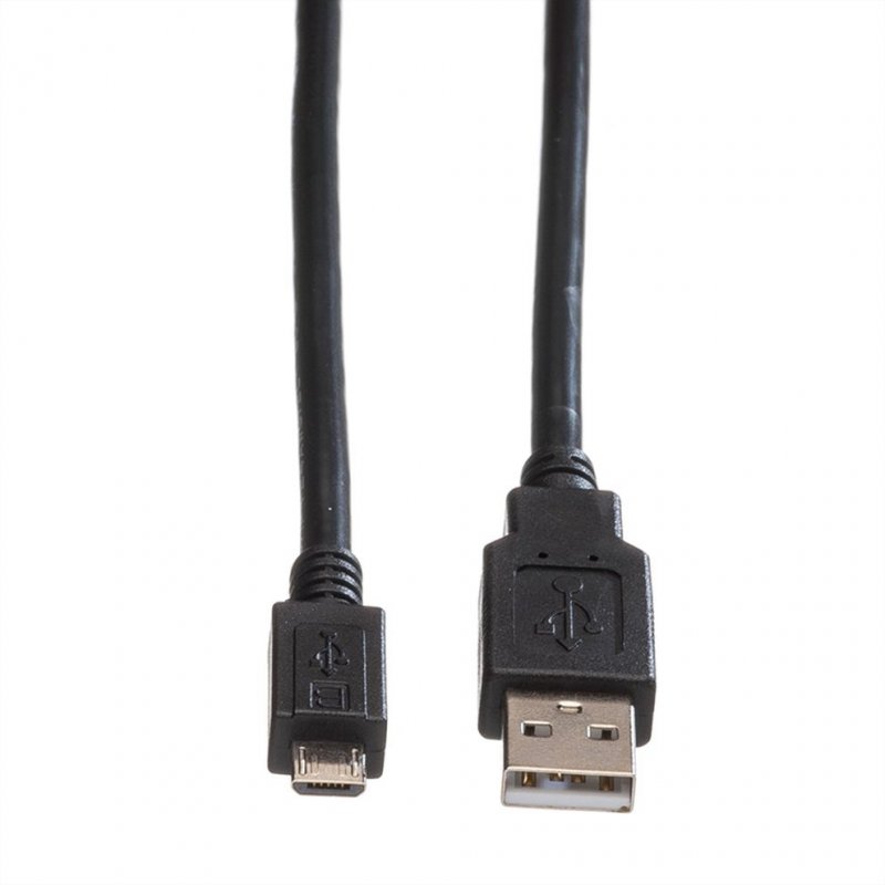 ROLINE Câble USB2.0, A-MicroB, M/M, 1,8m