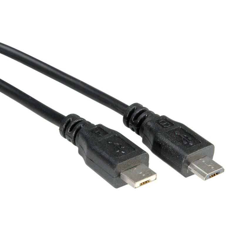 ROLINE USB 2.0 Cable, Micro A - Micro B, M/M 1.8 m