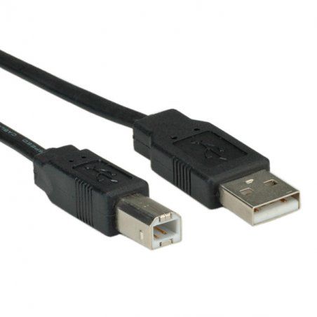 ROLINE Câble USB 2.0 plat pour Notebook 0,8m