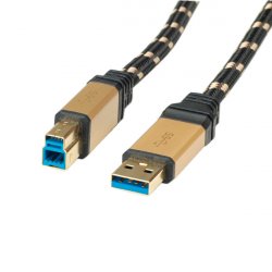 ROLINE GOLD Câble USB3.2 Gen1, A - B, M/M, 0,8 m