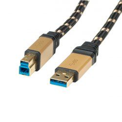 ROLINE GOLD Câble USB 3.0, type A mâle - B mâle 3,0m