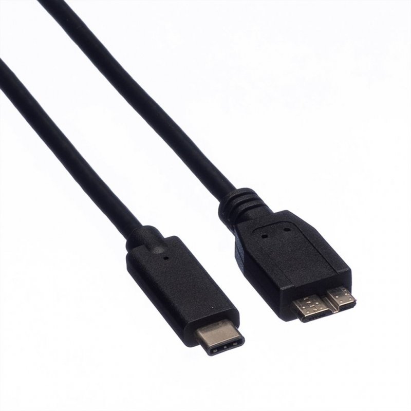 ROLINE USB 3.1 Cable, C-Micro B, M/M 0.5 m