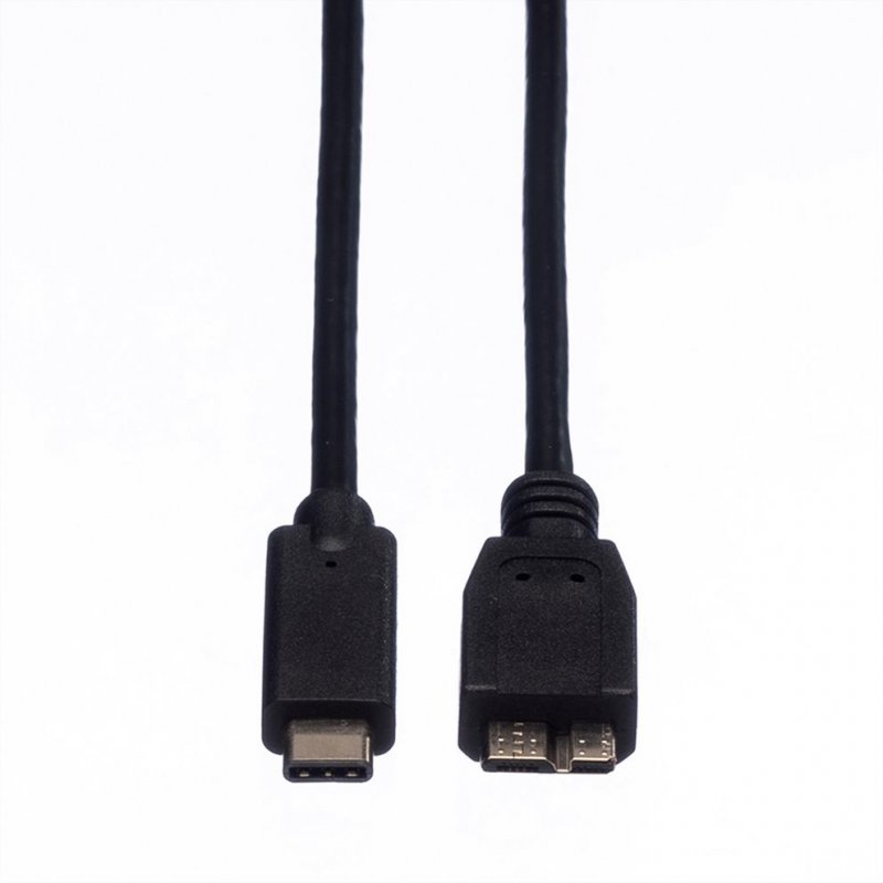 ROLINE Câble USB 3.1, C-Micro B, M/M 1m