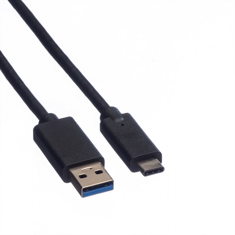 ROLINE Câble USB3.2 Gen1, A-C, M/M, noir, 0,5m