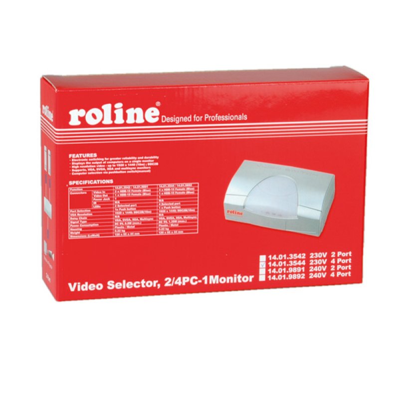 ROLINE Switch Vidéo 4PC-1 écran