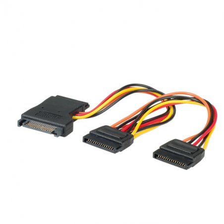 Secomp Internal Y-Power Cable, SATA to 3x SATA