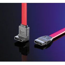 ROLINE Câble SATA 3.0 Gbit/s pour disques durs, coudé 0,5 m