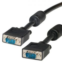 ROLINE HD15 M/HD15 M avec noyaux de ferrite 2,0m