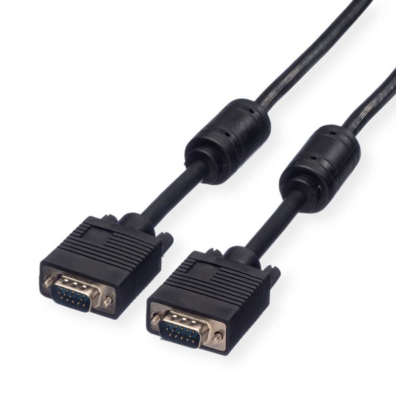 ROLINE HQ VGA Cable Ferrite, HD15, M/M 20 m