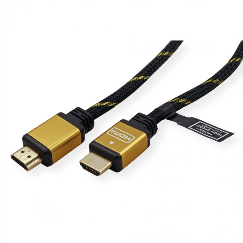 ROLINE Câble GOLD HDMI HS Eth.,M/M,1m