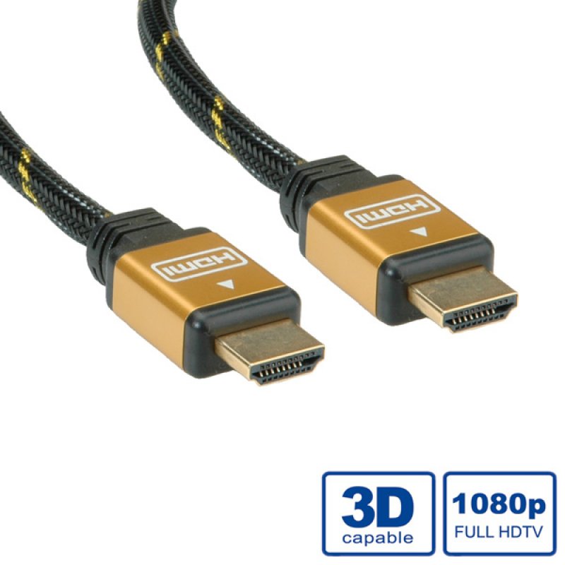 ROLINE GOLD HDMI High Speed Cable Ethernet, M/M 7.5 m