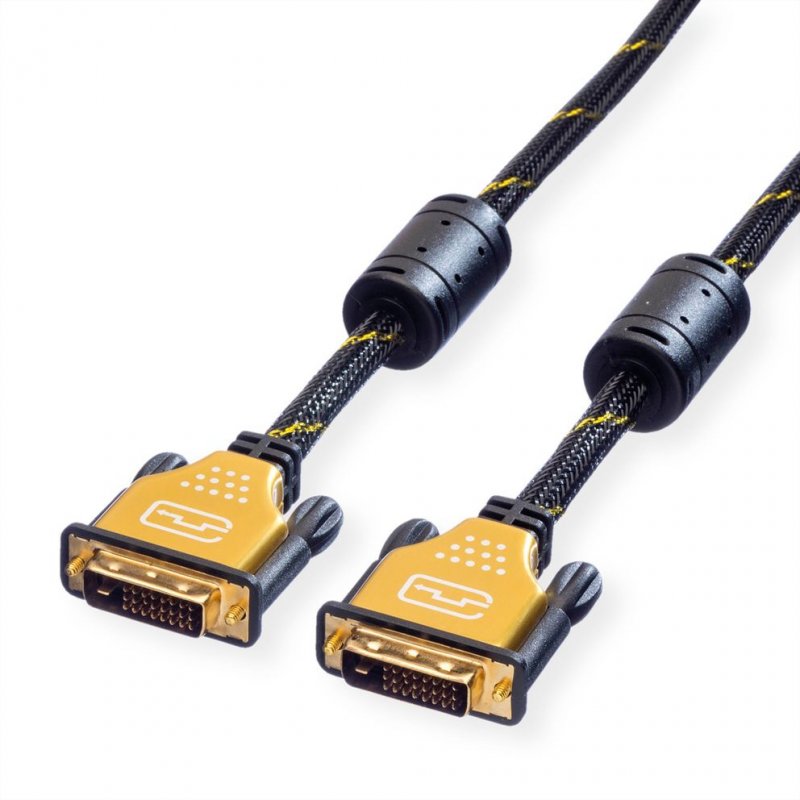 ROLINE GOLD Monitor Cable, DVI (24 1), Dual Link, M/M 5 m