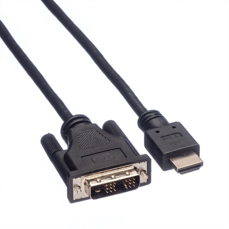ROLINE Câble DVI, DVI-HDMI, M/M, 1,5m
