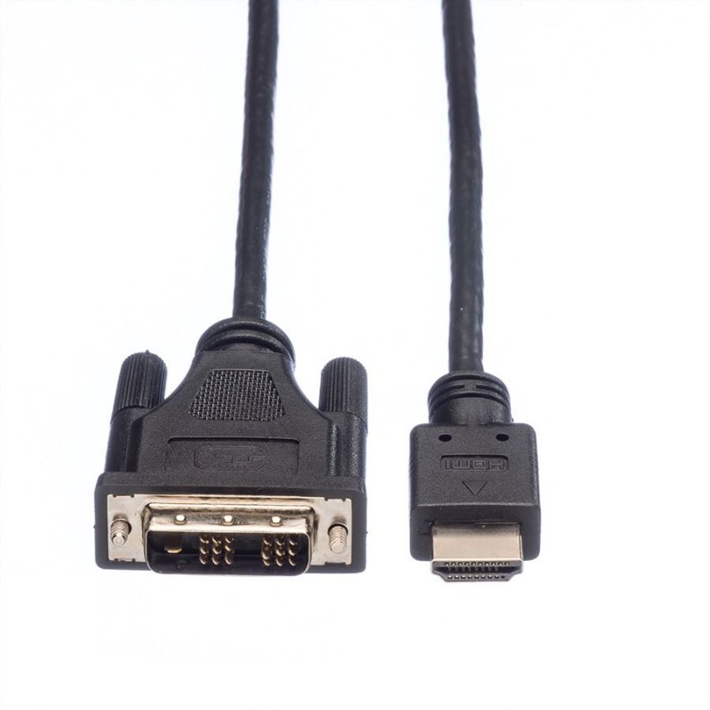 ROLINE 11.04.5516 câble vidéo et adaptateur 1,5 m HDMI Type A (Standard) DVI-D Noir