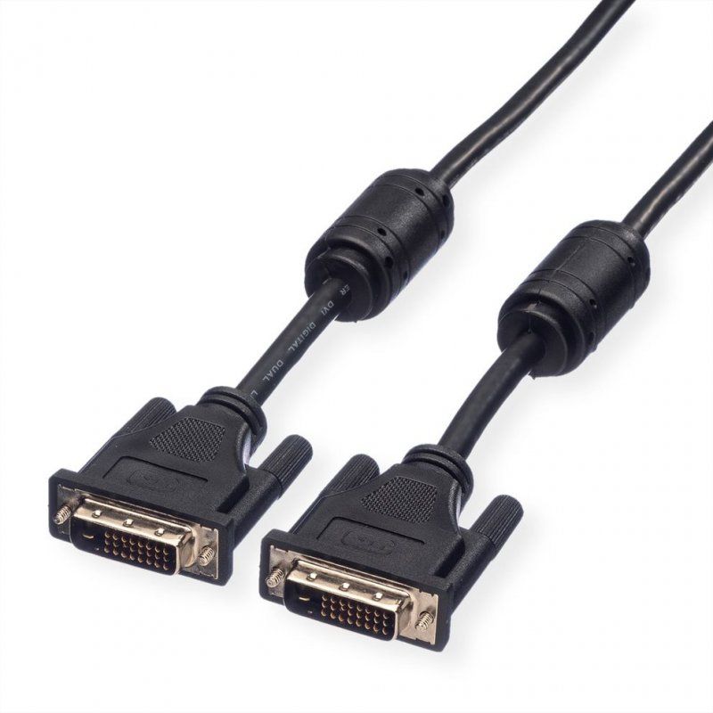 ROLINE Monitor DVI Cable, DVI (24 1), Dual Link, M/M 7.5 m