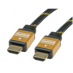 ROLINE HDMI/HDMI, 10 m câble HDMI HDMI Type A (Standard) Noir