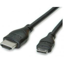 ROLINE Câble HDMI Eth.,A-C, M/M, 0.8m