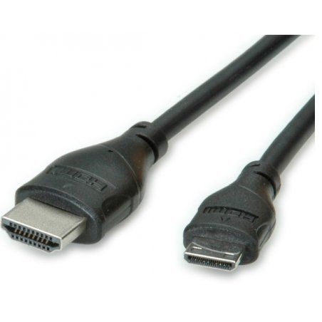 ROLINE Câble HDMI Eth.,A-C, M/M, 0.8m