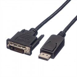 ROLINE 11.04.5619 video cable adapter 1.5 m DisplayPort DVI-D Black