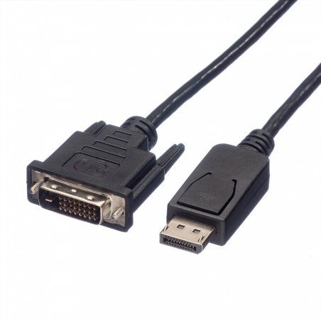 ROLINE 11.04.5619 câble vidéo et adaptateur 1,5 m DisplayPort DVI-D Noir