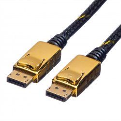 ROLINE 11.04.5639 DisplayPort cable 1.5 m Black, Gold