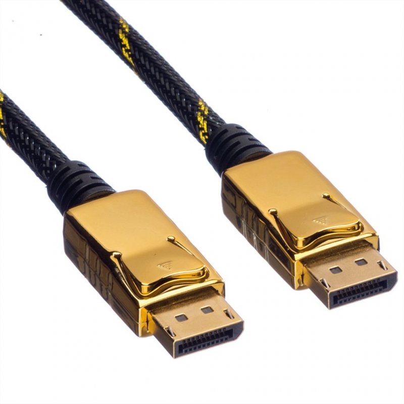 ROLINE 11.04.5639 DisplayPort cable 1.5 m Black, Gold