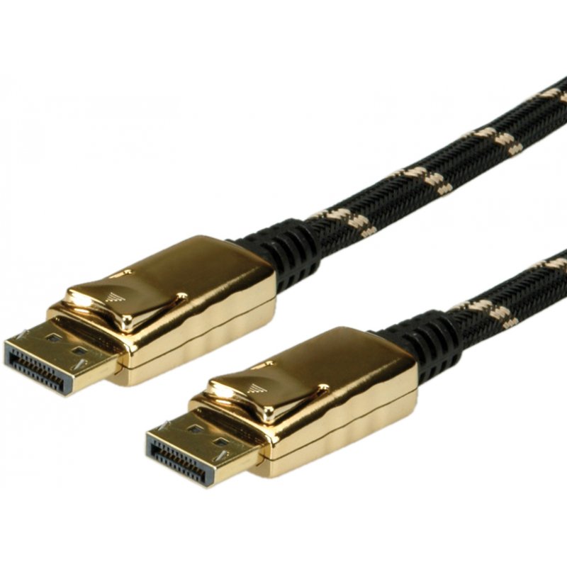 ROLINE 11.04.5649 câble DisplayPort 10 m Noir, Or