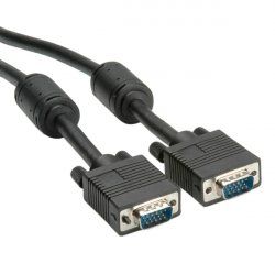 ROLINE High Quality VGA Cable with Ferrite DDC, HD15 M - HD15 M 2 m