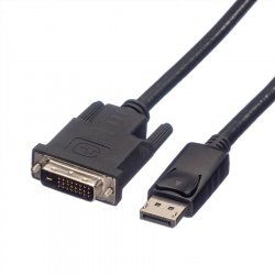 ROLINE 11.04.5775 câble vidéo et adaptateur 1,5 m DisplayPort DVI-D Noir