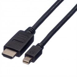 ROLINE 11.04.5789 DisplayPort cable 1.5 m Mini DisplayPort Black