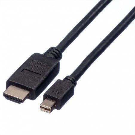 ROLINE Mini DisplayPort Cable, Mini DP-HDTV, M/M, 2 m