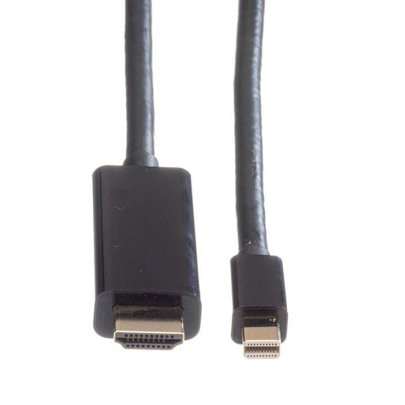 ROLINE Mini DisplayPort Cable, Mini DP-UHDTV, M/M, 1 m