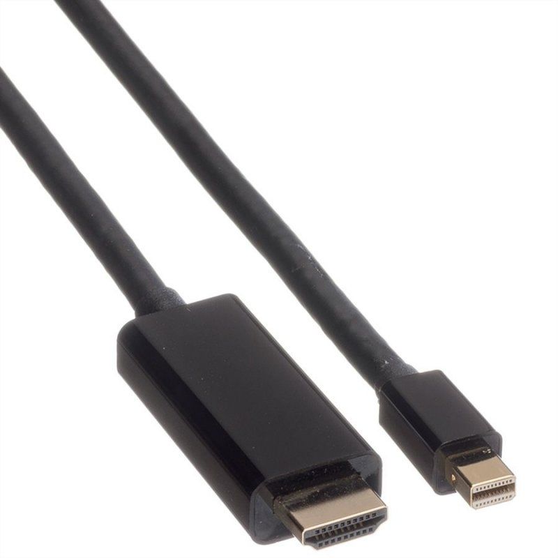ROLINE Mini DisplayPort Cable, Mini DP-UHDTV, M/M, 3 m