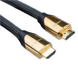 ROLINE 11.04.5802 câble HDMI 2 m HDMI Type A (Standard) Noir, Or