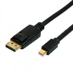 ROLINE 11.04.5814 DisplayPort cable 1 m Mini DisplayPort Black
