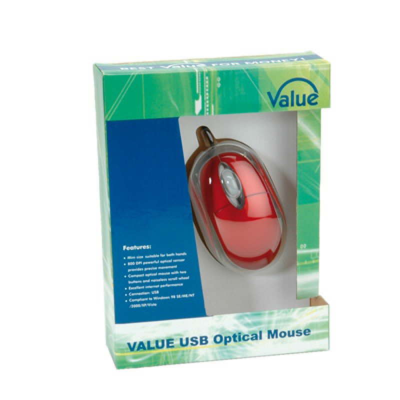 Value 18.99.1091 souris USB Type-A Optique 800 DPI