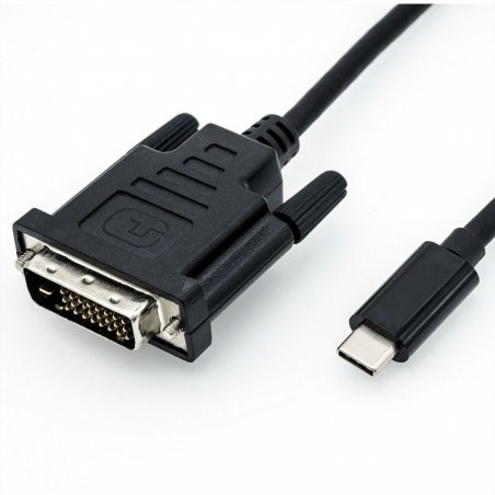 ROLINE 11.04.5830 video cable adapter 1 m USB Type-C DVI Black