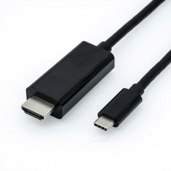 ROLINE 11.04.5840 video cable adapter 1 m USB Type-C HDMI Black