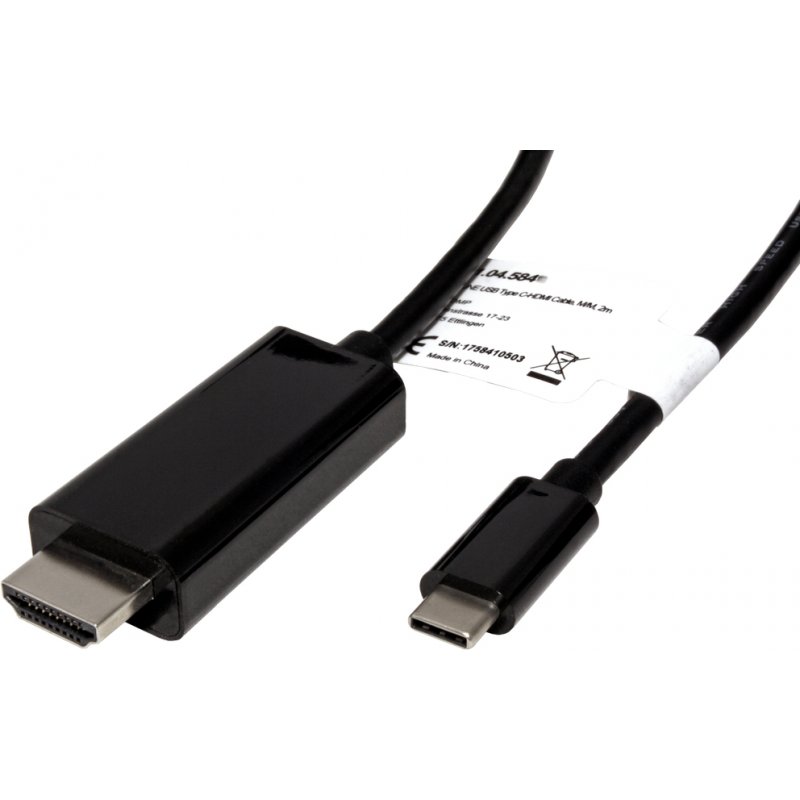 ROLINE 11.04.5842 USB graphics adapter 3840 x 2160 pixels Black