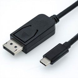 ROLINE 11.04.5846 câble vidéo et adaptateur 2 m DisplayPort USB Type-C Noir