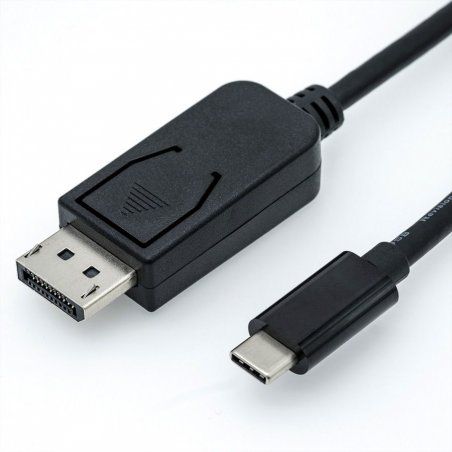 ROLINE 11.04.5846 câble vidéo et adaptateur 2 m DisplayPort USB Type-C Noir